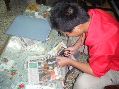 Andre Makes a Scrapbook