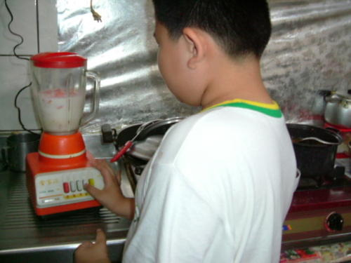Making Papaya Milk