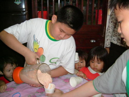 Making Papaya Milk