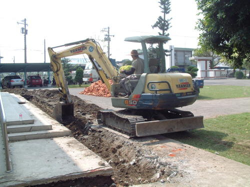 Digging a Drainage Ditch