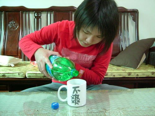 Drinking Sprite